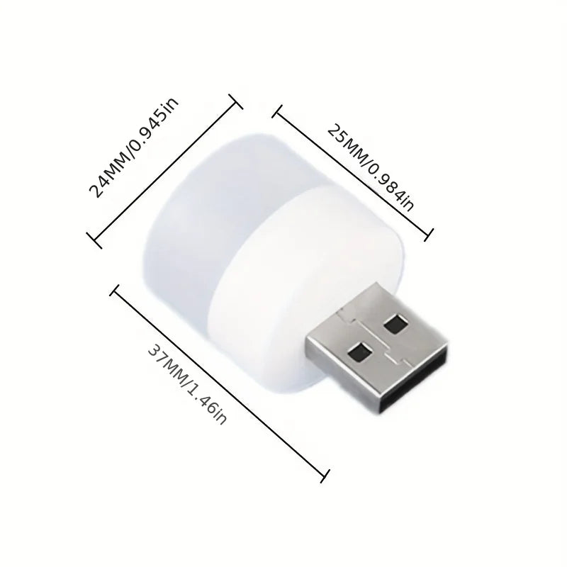 USB LED Reading Lamp 1W 5V - Eye Protection Night Light for Computers and Mobile Power Charging