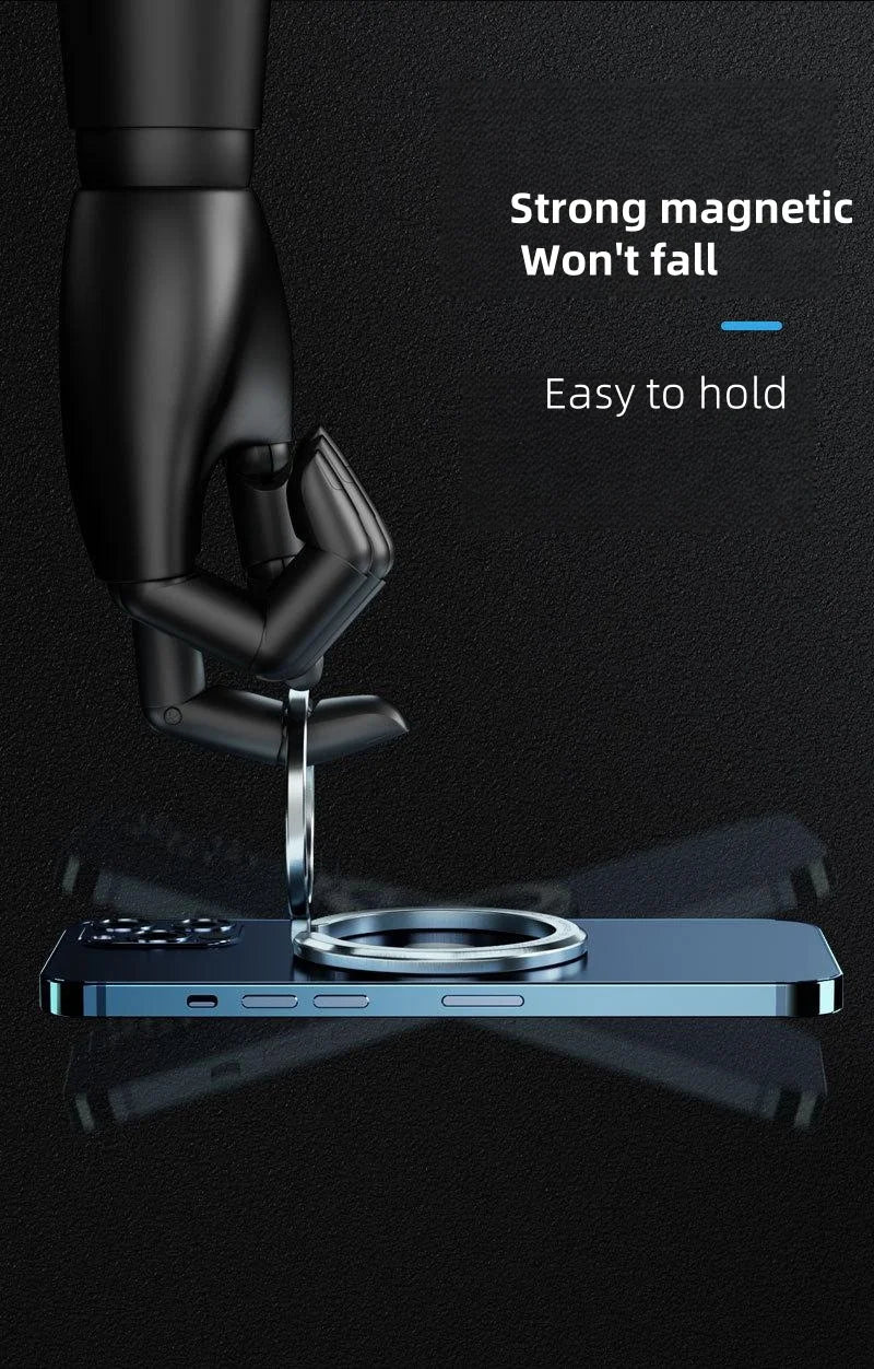 KAPUDA Magnetic Ring Mobile Phone Stand - 360° Rotation, Foldable & Compact Desktop Phone Stand, Easy to Carry