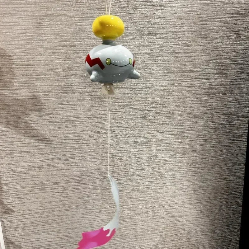 Anime Pokémon Chimecho Figure – Ceramic Wind Bell Pendant, Cute Home & Bedroom Decoration, Children’s Christmas & Birthday Gift