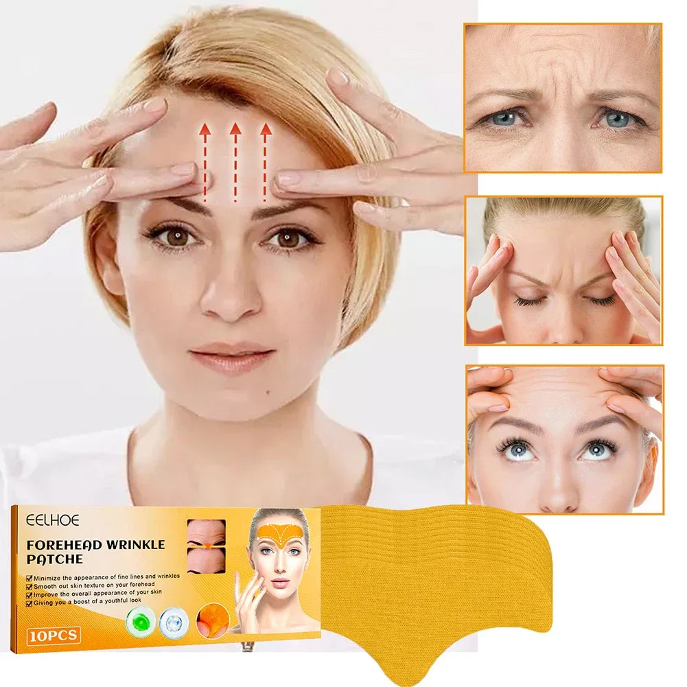 Forehead Wrinkle Patches Anti-Wrinkle Gel Pads – Natural Forehead Line Removal Facial Patches (10–100pcs)