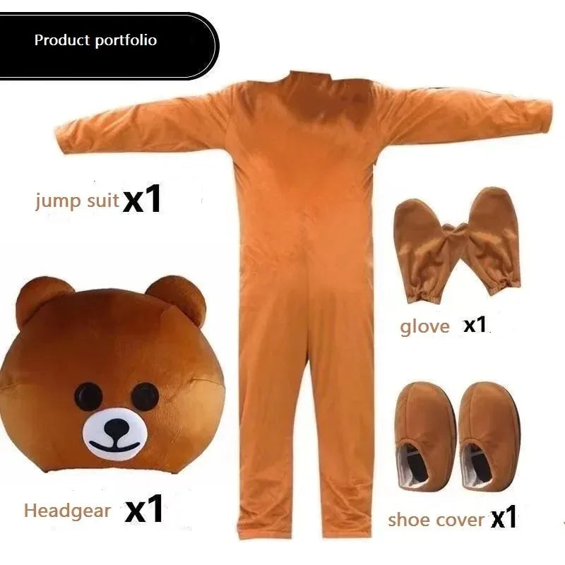 Brown Bear Plush Doll Costume – Festival & Party Wear, Ideal Halloween & Christmas Gift for All Ages
