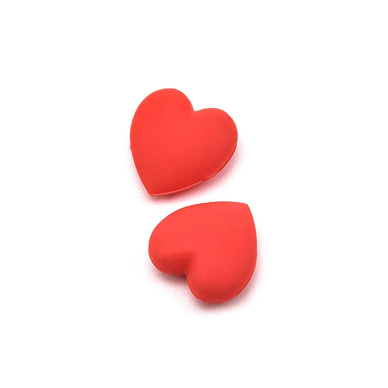 2 Pairs Heart Silicone Ear Hooks – Anti-Slip Eyeglasses Grip, Retainer Fastener Accessories