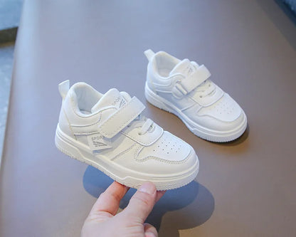 Baby & Kids Spring Autumn White Sneakers — Soft Sole Anti-Slip Casual Sport Shoes for Toddlers