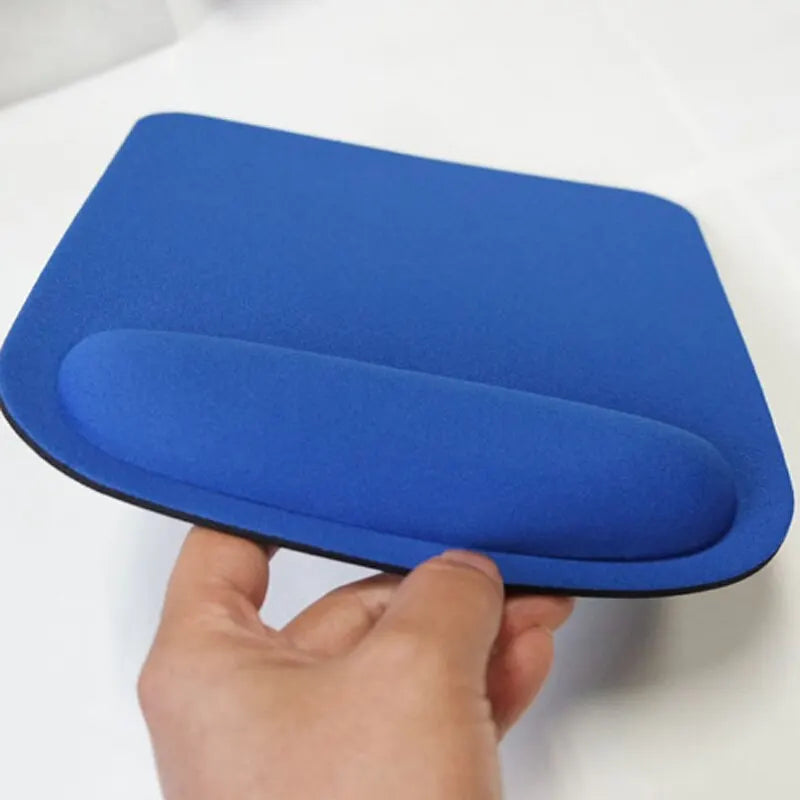 Simple Solid Color EVA Foam Wrist Mouse Pad - Comfortable Thick Sponge Gaming PC Keyboard Desk Mat, 210X230MM
