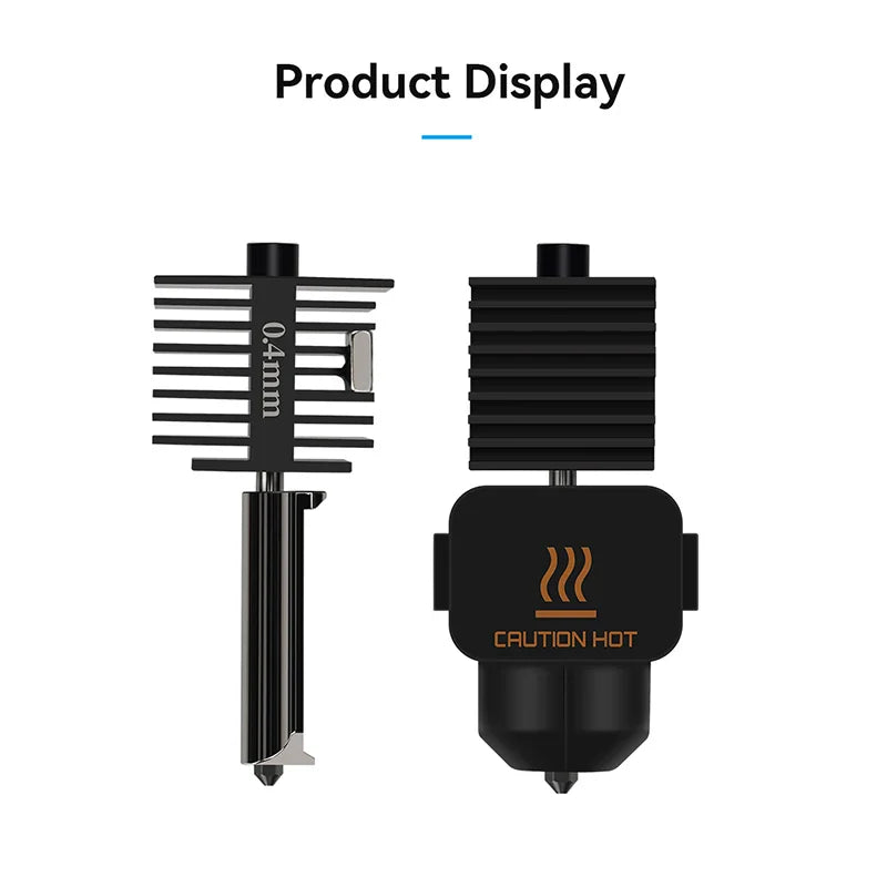 Bambu Lab A1 Mini Hotend Kit – 0.2/0.4/0.6/0.8mm Hardened Steel Nozzle Replacement for A1 3D Printer