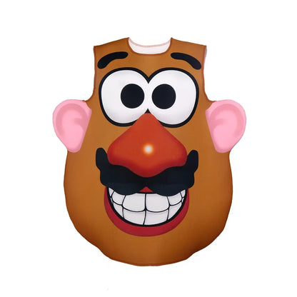 Mr. & Mrs. Potato Head Costume - Funny Matching Couple Halloween Cosplay Tunic
