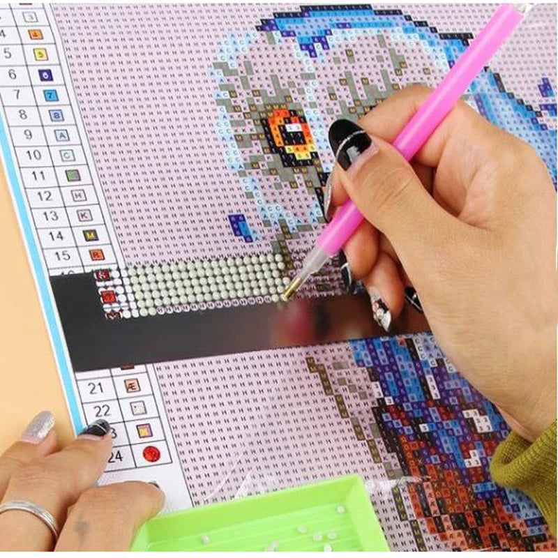 Practical 5D DIY Diamond Painting Ruler: Point Drill Cross Stitch Net Rule for Diamond Embroidery - Craft Accessories