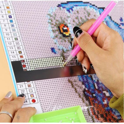 Practical 5D DIY Diamond Painting Ruler: Point Drill Cross Stitch Net Rule for Diamond Embroidery - Craft Accessories