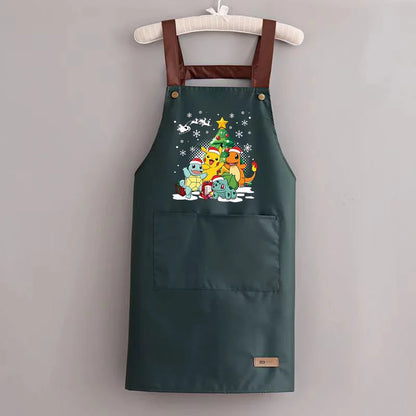 Pokémon Pikachu Waterproof & Oil-Resistant Apron — Durable Kitchen Cooking Workwear for Adults