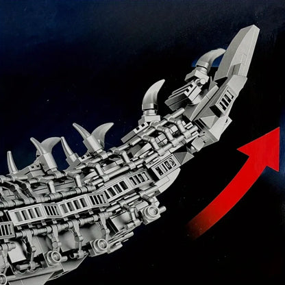 1766-Piece Battle Mech T-Rex Building Blocks – Articulated Robotic Dinosaur Model Kit for Display & Play