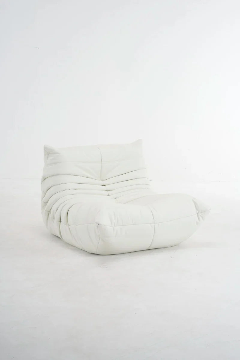 Caterpillar Togo Single Sofa – Tatami-Style Leisure Chair for Living Room or Bedroom, Reading & Relaxing Seat