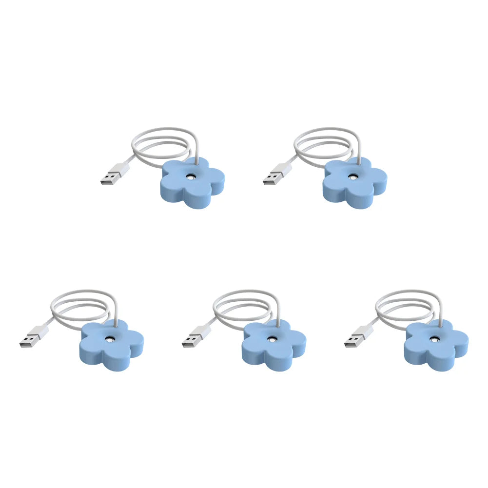Petal-Shaped Mini Portable Air Humidifier – Ultrasonic Aromatherapy Diffuser for Home & Bedroom, USB DC 5V 1A