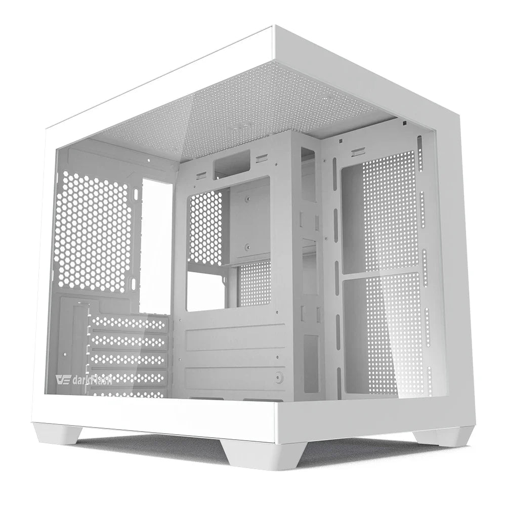 Aigo 275P Gaming PC Case — Sea View M-ATX/ITX Desktop with Double-Sided Tempered Glass