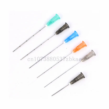 Disposable Blunt-Tip Cannula Needles — 22G-30G, 50mm & 70mm Micro Body Piercing Syringe