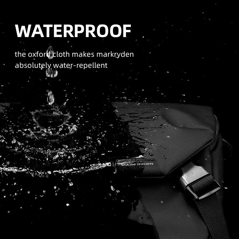 MARK RYDEN Water-Repellent Messenger Bag for Men - Shoulder Crossbody Bag Fits 11-inch iPad
