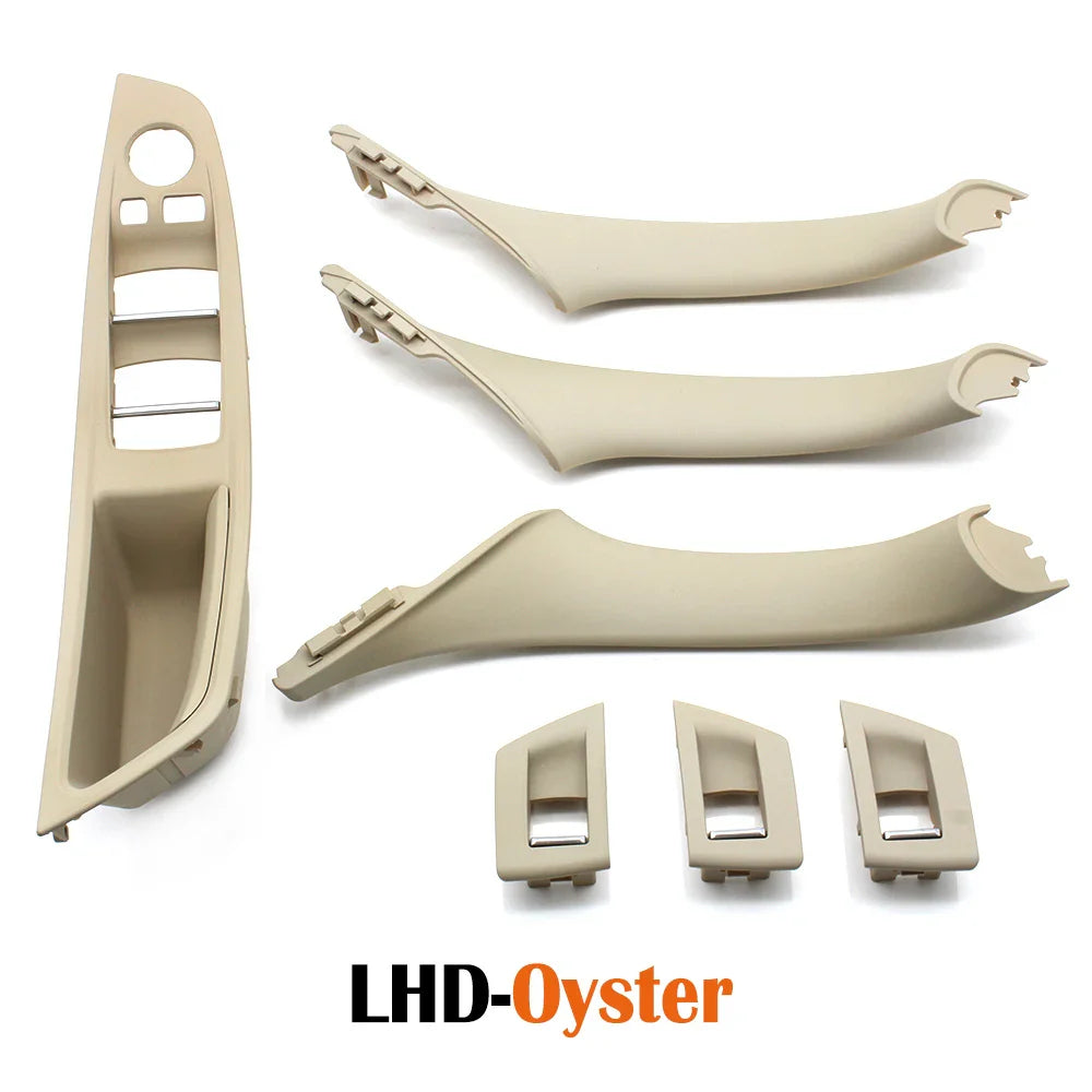 LHD/RHD Car Interior Door Armrest Handle Set | Beige, Black, Brown, Oyster for BMW 5 Series F10 F11 523i-530i