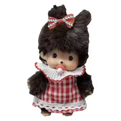 15cm DIY Monkey Plush Doll – Kawaii Dress-Up Pendant for Schoolbag, Cute Christmas & Children’s Gift