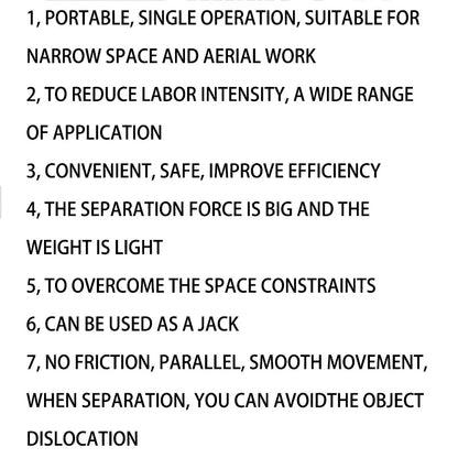 Portable Manual Hydraulic Expander Pliers – Flange Separator Demolition & Firefighting Expansion Tool