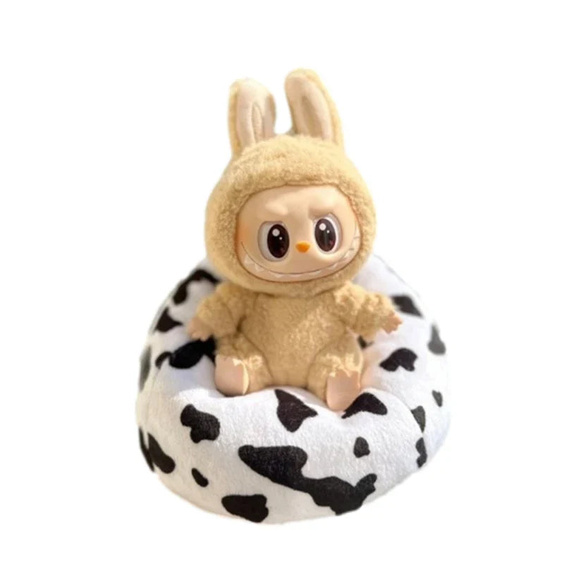 Labubu Mini Sofa for BJD Dolls – Plush Seat Decoration V2, Universal Kids’ Toy & Birthday Gift