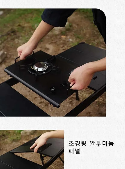IGT Tactical Spliceable Table – Portable Outdoor Camping Table, Lightweight Aluminum Alloy for Picnic, Hiking & BBQ