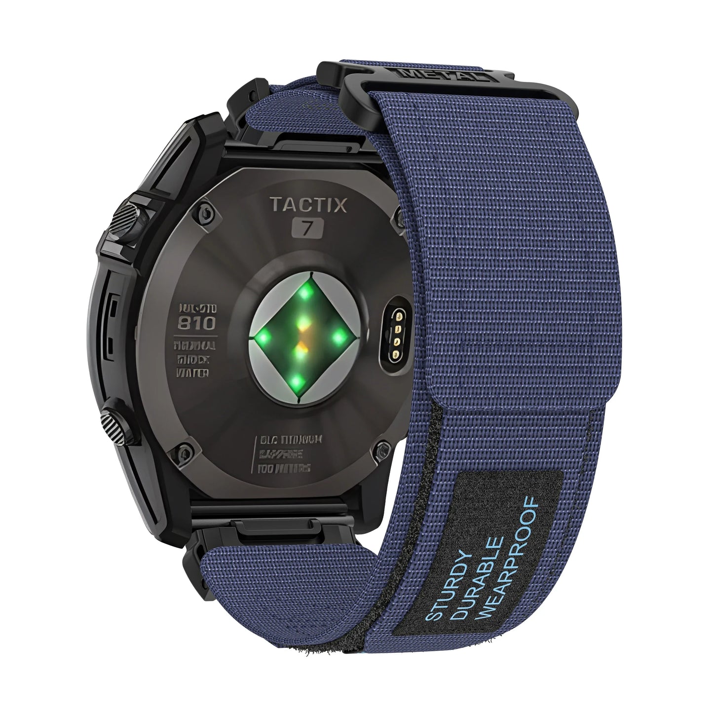 Rugged Nylon Quick Fit Watch Band — Compatible with Garmin Fenix E 8/7X/7/6/6X/5/5X/3HR