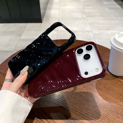 Wave Texture Soft Silicone Phone Case for iPhone 17 Air / 16 / 15 / 14 / 13 / 12 / 11 / XS / 8 Plus Pro Max – Full Protection Bumper Cover with Independent Buttons & Shockproof Design