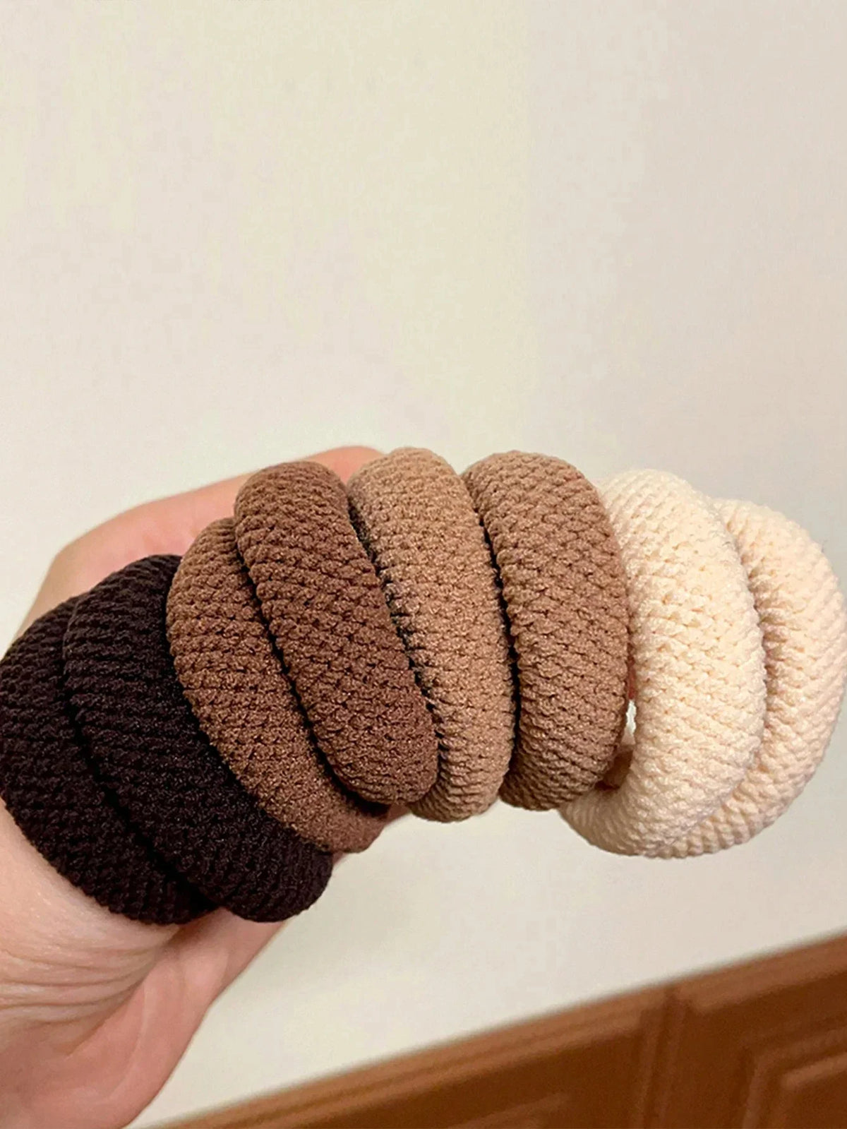 Mixed Color Scrunchies - High Elasticity Thickened Hair Ties, 5/10 Pack