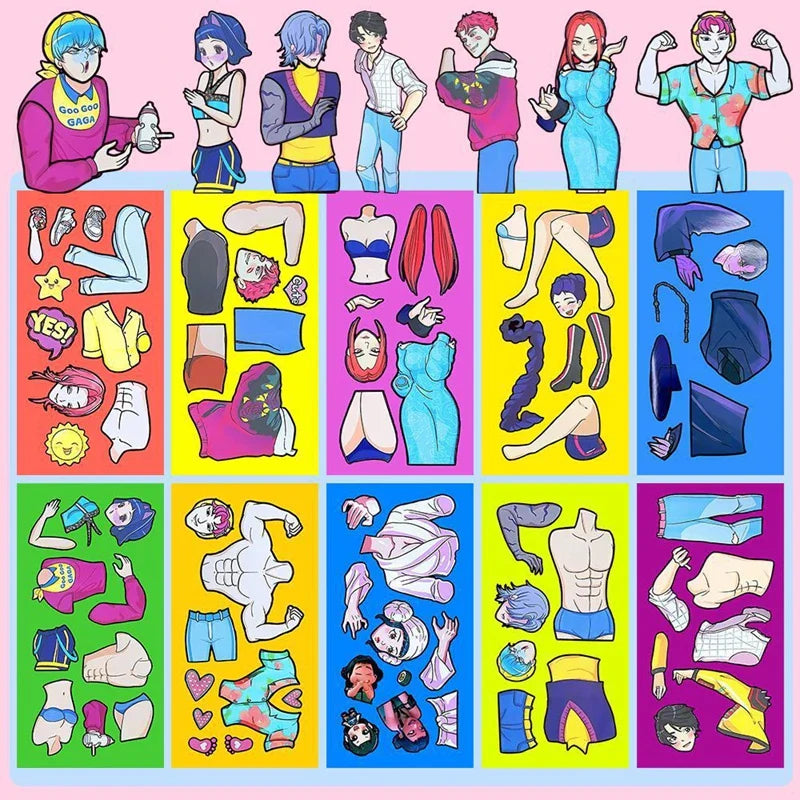 Kpop Demon Hunters Sticker Set — DIY Scrapbooking, Phone, Luggage & Skateboard Waterproof Decals