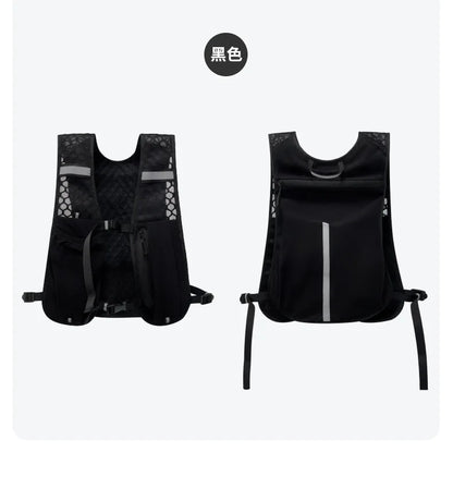 Lightweight Reflective Running & Biking Vest | Hydration Chest Pack with Phone Storage Pocket