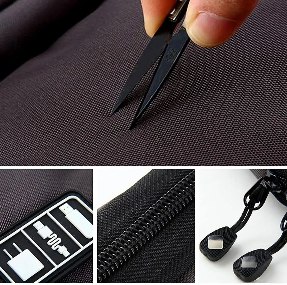 Travel Cable Organizer Bag: Electronics Accessories Storage Pouch for USB Charger, Power Bank, Gadgets - Digital Kit Holder