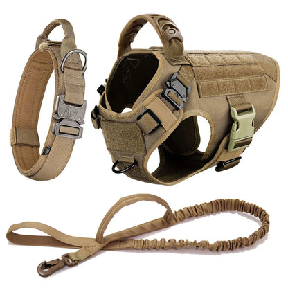 Large Dog Harness & Leash Set — Training & Walking Vest for German Shepherd, Malinois