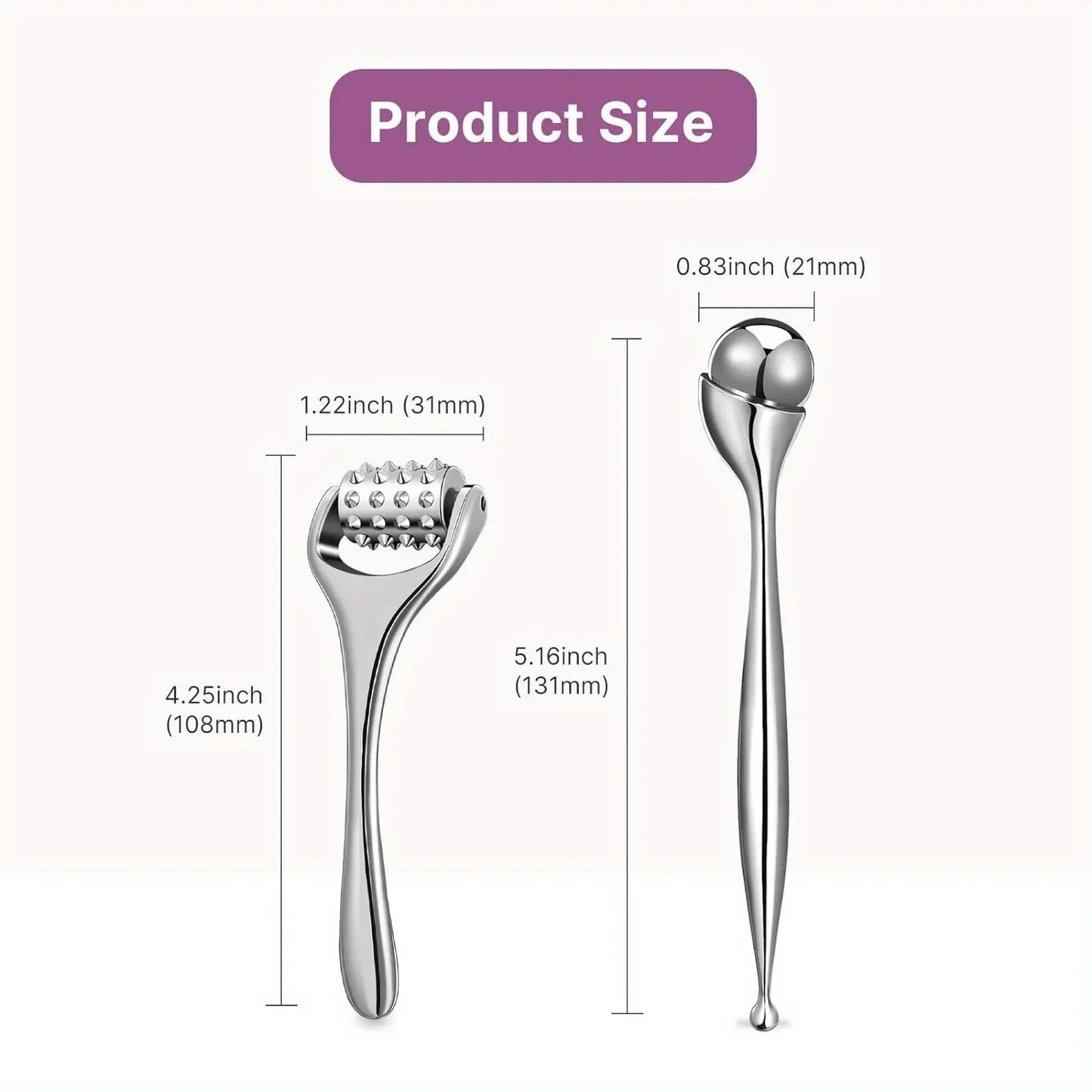 Newest Stainless Steel Full Body Ice Roller – Face & Eye Massager for Firming, Lifting, and Tightening Skin