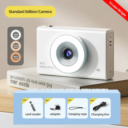 Xiaomi 4K Digital Camera – 50MP Autofocus Portable Retro Camera, CCD Travel & Student Camera