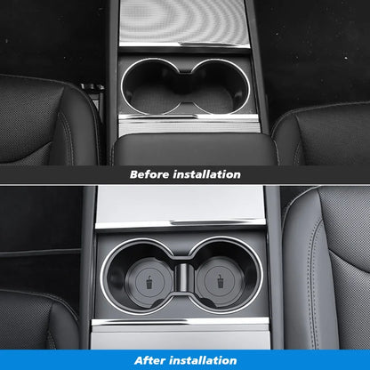 Center Console Cup Holder – Water Bottle Holder for Tesla Model Y (2025–2026) & Model 3 Highland