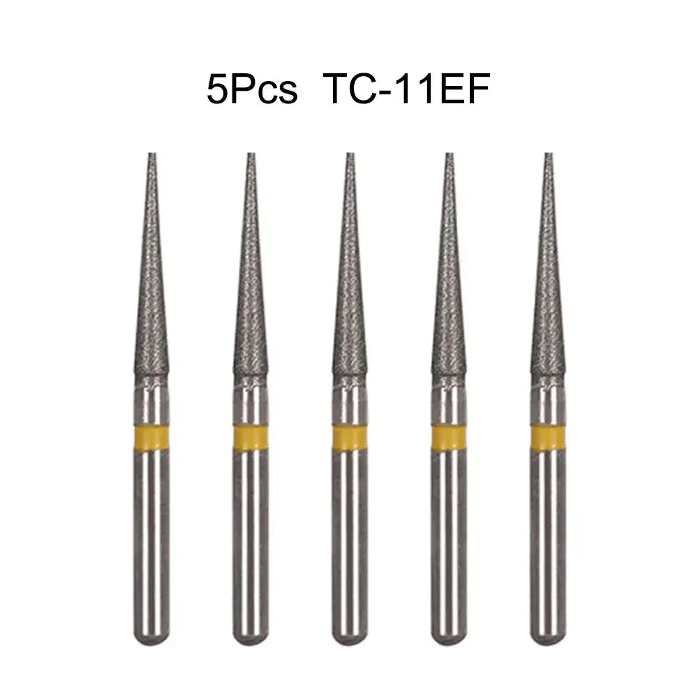 5pcs Dental Diamond Burs Drill FG 1.6mm – High-Speed Handpiece Burs for Polishing & Whitening