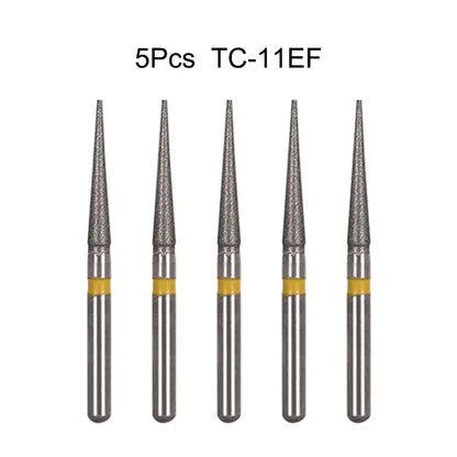 5pcs Dental Diamond Burs Drill FG 1.6mm – High-Speed Handpiece Burs for Polishing & Whitening