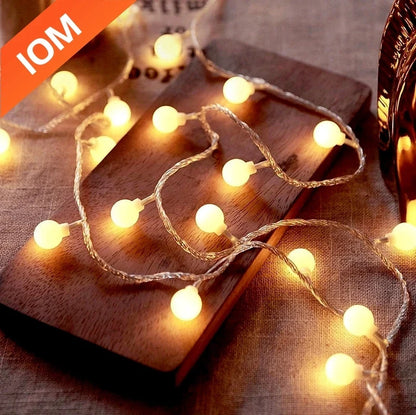 USB/Battery LED String Lights - 10M Outdoor Fairy Garland Lights for Weddings, Gardens & Christmas Decor