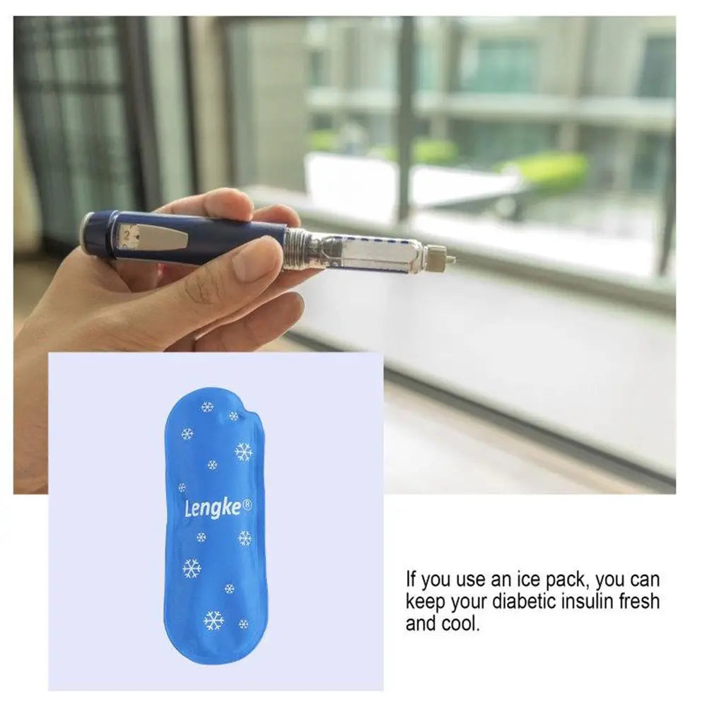 Portable Reusable Diabetic Insulin Cooling Bag – 1/3pcs Cold Gel Ice Pack Protector, Travel Cooler Case