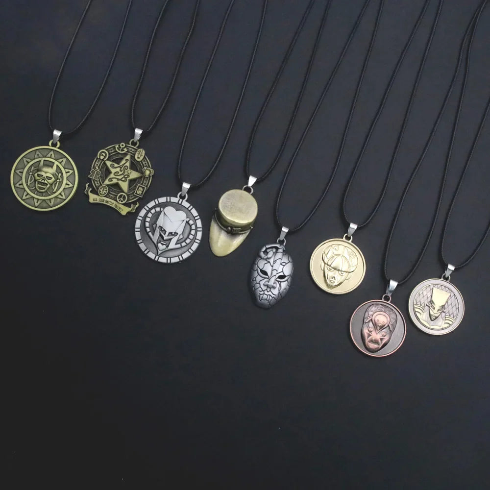 JoJo’s Bizarre Adventure Arrow Pendant Necklace – Josuke & Jotaro Cosplay Jewelry Gift