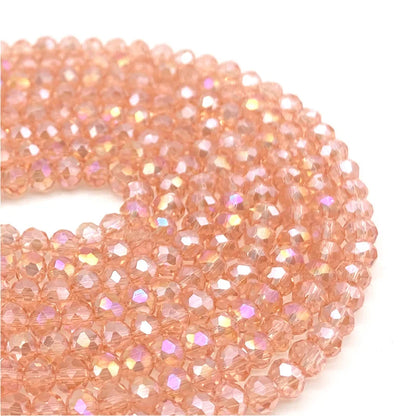 Faceted Crystal Glass Beads 2-8mm Loose Spacer Beads for DIY Jewelry Making Bracelets & Earrings
