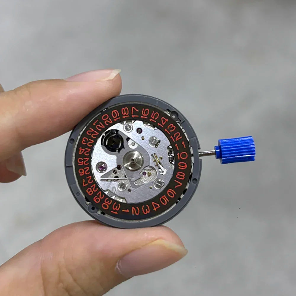 NH35A Premium Automatic Mechanical Watch Movement – High Accuracy Self-Winding 24 Jewels Replacement with Date Wheel (3/3.8/6 O’Clock)