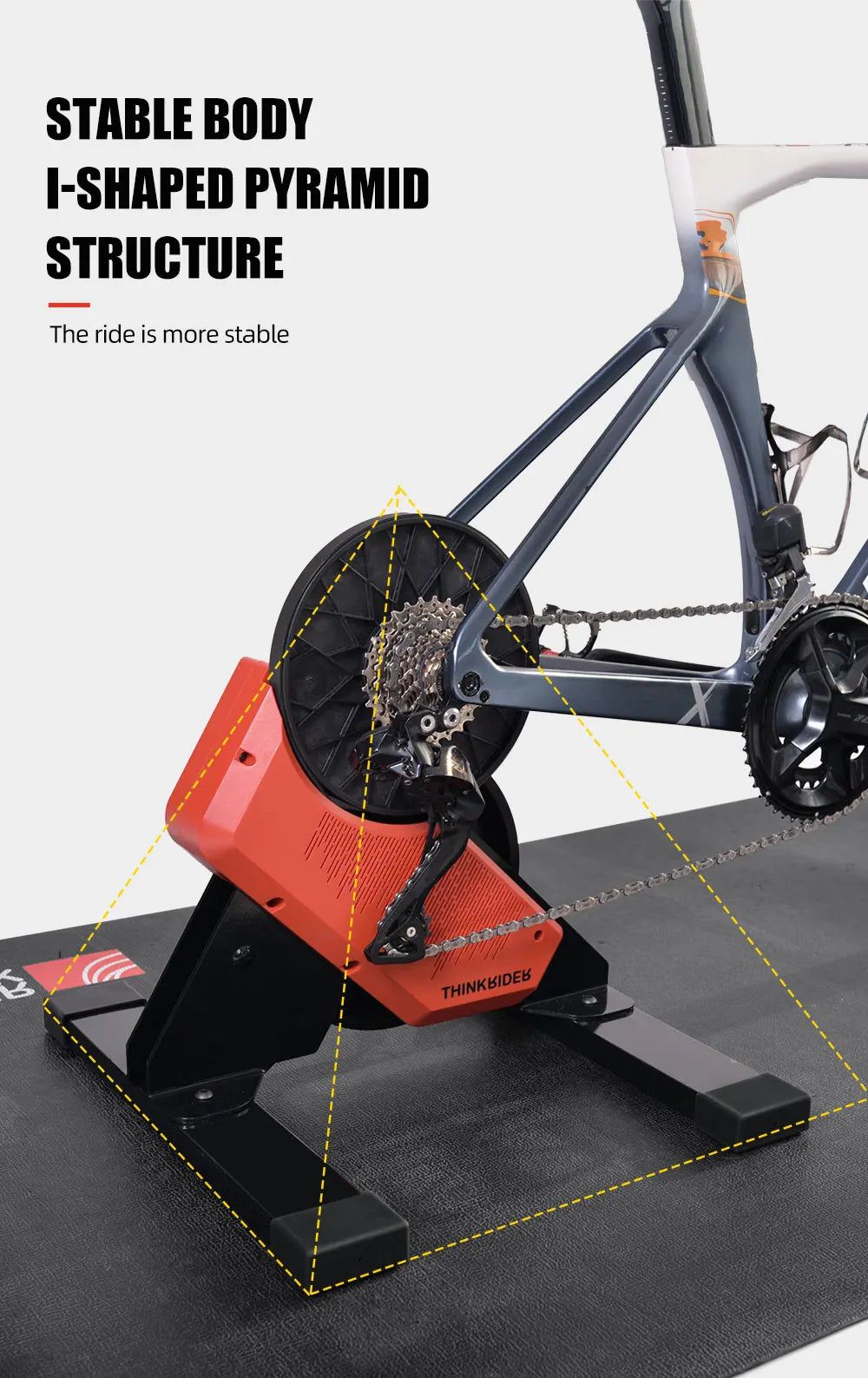 ThinkRider X2 Smart Bike Trainer - MTB & Road Bicycle, Built-in Power Meter, Home Trainer Compatible