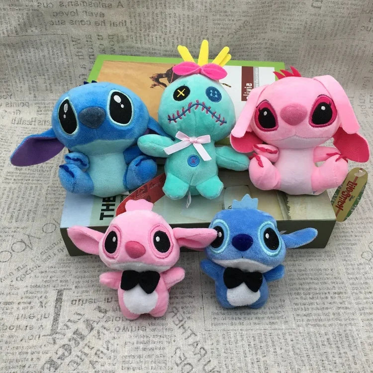 Disney Lilo & Stitch Plush Doll Keychain – Cute Stuffed Animal Pendant for Kids' Birthday & Christmas Gifts