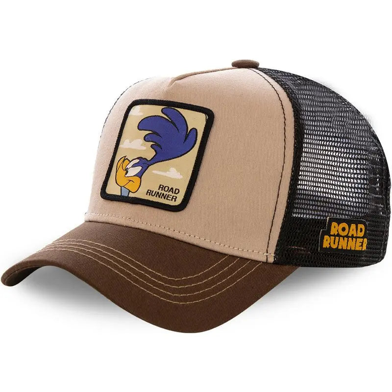 Anime Bunny TAZ DUCK Snapback Cap – Cotton Baseball Hat for Men & Women, Hip Hop Dad Mesh Trucker Cap