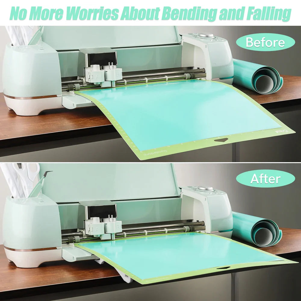 2-Size Extension Tray for Cricut — Compatible with Explore Air 2, Explore 3 & Maker 3, Cutting Mat Support & Holder Accessory