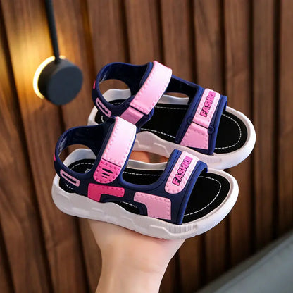 Kids Fashion Sandals — Baby & Toddler Boys’ Soft Sole Non-Slip Summer Shoes for Girls, Beach Casual Footwear Ages 2-10