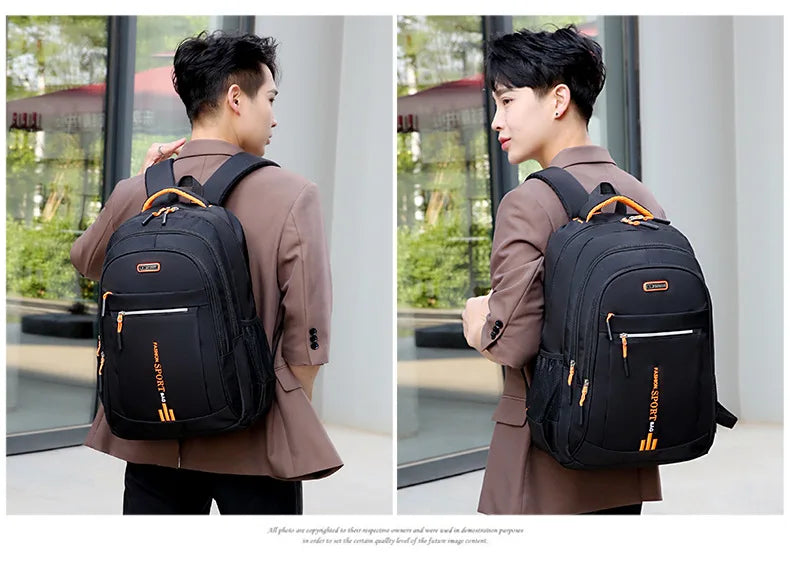 Men’s Oxford Waterproof Backpack – Business Laptop Rucksack for Travel, Work & High School Students