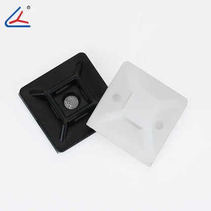 ND 20/50/100PCS Self-Adhesive Cable Tie Mounts – Zip Wire Tie Holder with Screw Hole Base