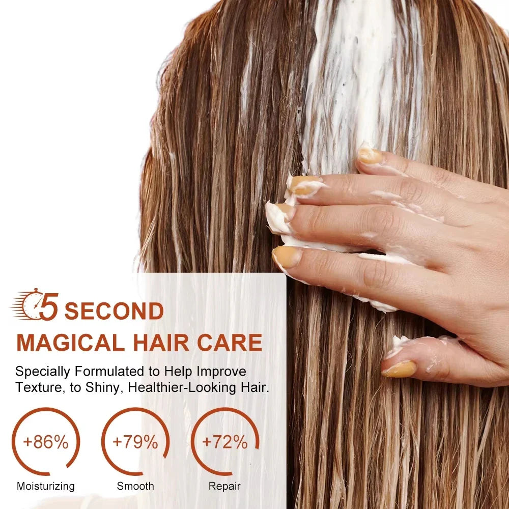 PURC 5-Second Magic Hair Mask — Argan Oil Nourishing Repair for Damaged, Frizz-Prone Hair