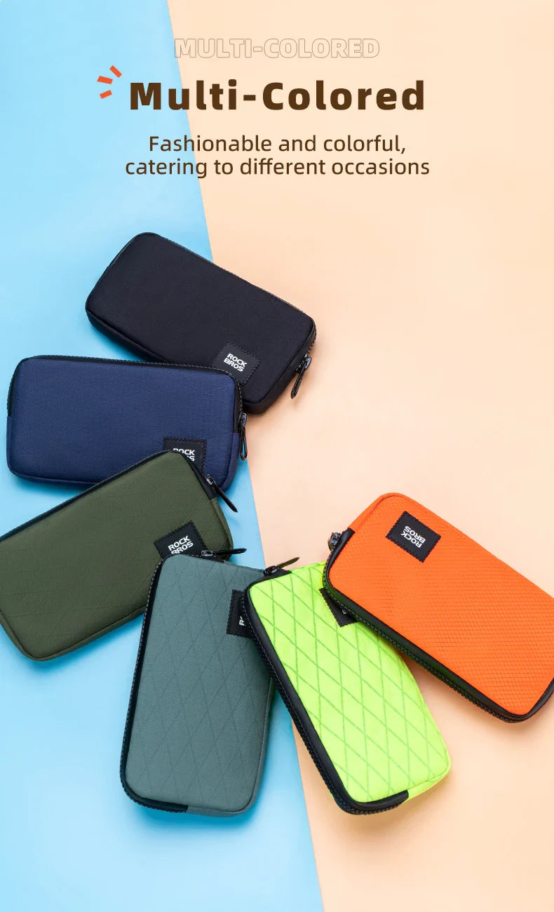ROCKBROS Cycling Phone Bag — Lightweight Portable Handbag for Daily Use, Coins, Wallet & Commute Storage